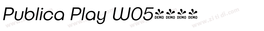 Publica Play W05字体转换